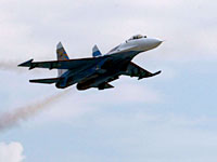 Российский истребитель Су-27 