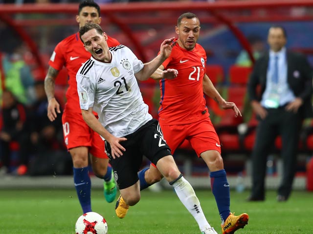 В Казани в матче группового турнира Кубка конфедераций немцы сыграли вничью с чилийцами 1:1