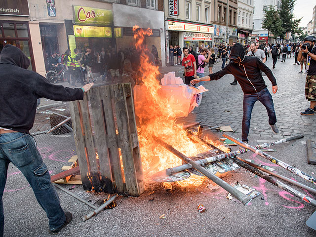 Беспорядки во время саммита G20. Гамбург, июль 2017 года 