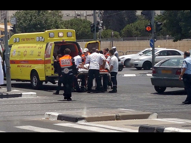 На месте ДТП в Иерусалиме. 11 июля 2017 года    