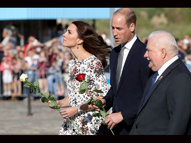 Принц Уильям и его супруга Кэтрин Миддлтон в Гданьске