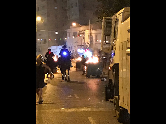 Возобновились беспорядки в Яффо: арабы жгут шины и бросают камни в полицейских    
