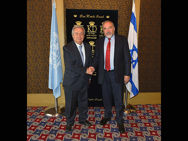 Либерман на встрече с генсеком ООН говорил о ХАМАСе, "Хизбалле" и Иране  