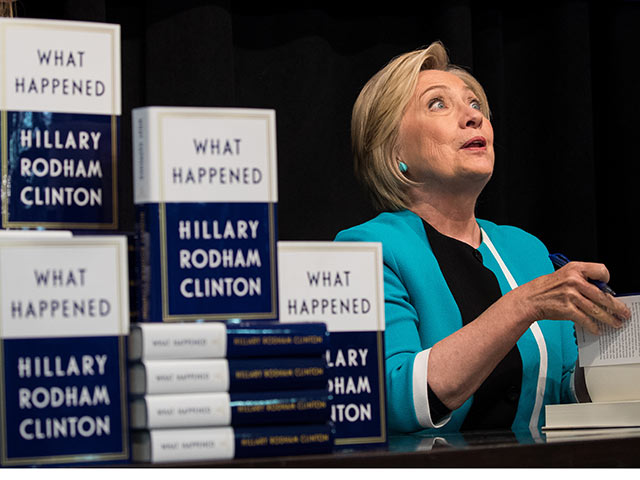 Хиллари Клинтон на презентации  книги "Что случилось". 12 сентября 2017 года