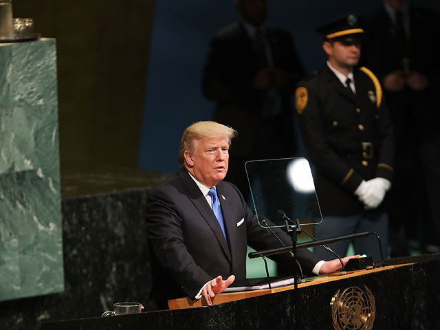 Дональд Трамп на сессии ГА ООН. 19 сентября 2017 года