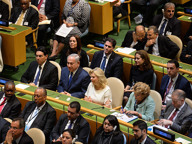Биньямин Нетаниягу на заседании ГА ООН. 19 сентября 2017 года  