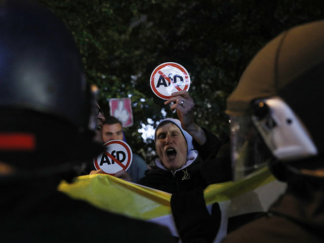 После выборов в Германии: акции протеста