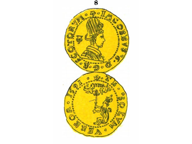 80 шиллингов, Шотландия, Иаков VI, 1591  