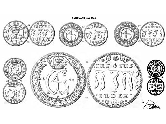 "Еврейские" монеты короля Дании Христиана I