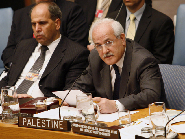 Постоянный представитель Палестинской администрации в ООН Риад Мансур