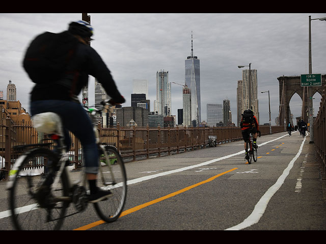 Велосипедная дорожка в Нижнем Манхэттене