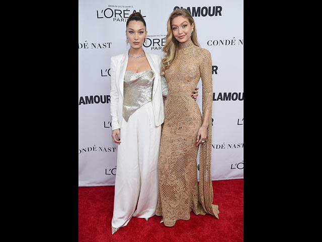 Белла и Гиги Хадид на церемонии "Glamour Women Of The Year 2017"