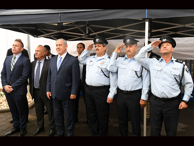 Церемония открытия нового отделения полиции в деревне Кафр-Кана  