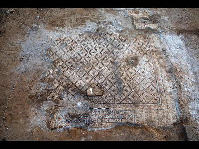 Сенсационная находка: около Ашдода обнаружена мозаика грузинской церкви VI века  