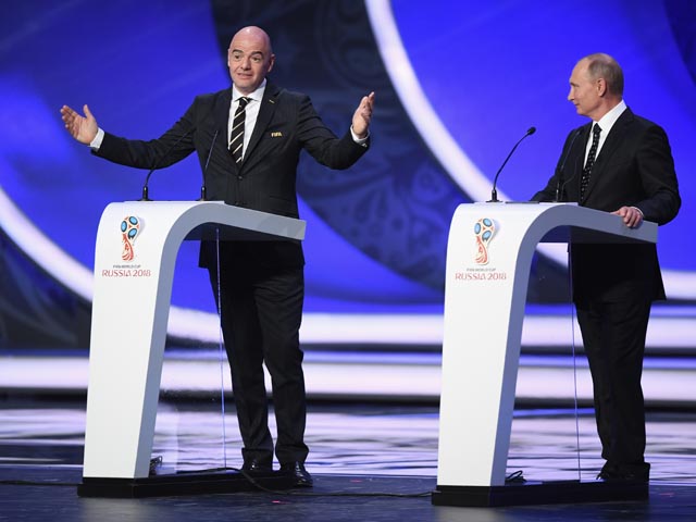 В Москве проходит жеребьевка чемпионата мира по футболу