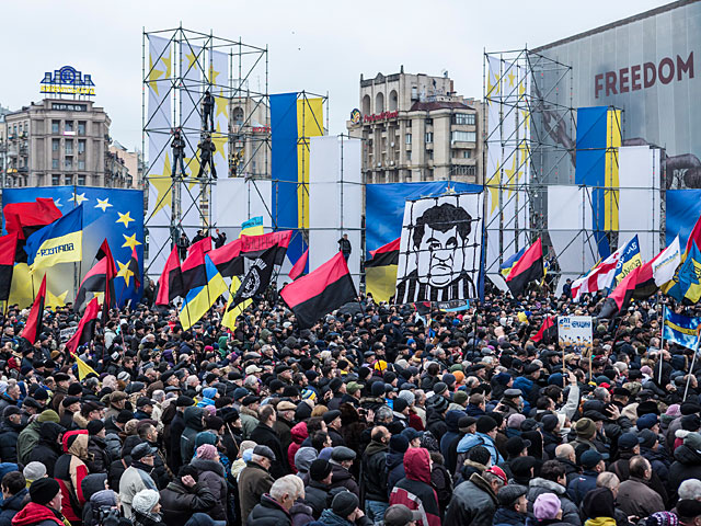 Соратники Саакашвили проводят акцию на Майдане: они требуют импичмента Порошенко   