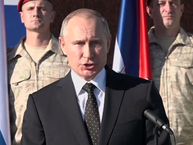 Владимир Путин на военной базе Хмеймим, Сирия. 10 декабря 2017 года