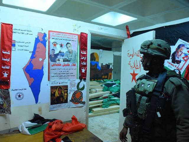 В палестинских университетах конфискованы экстремистские материалы