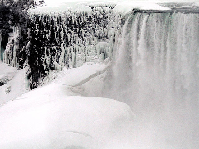 Ниагарский водопад зимой (прошлые годы)   