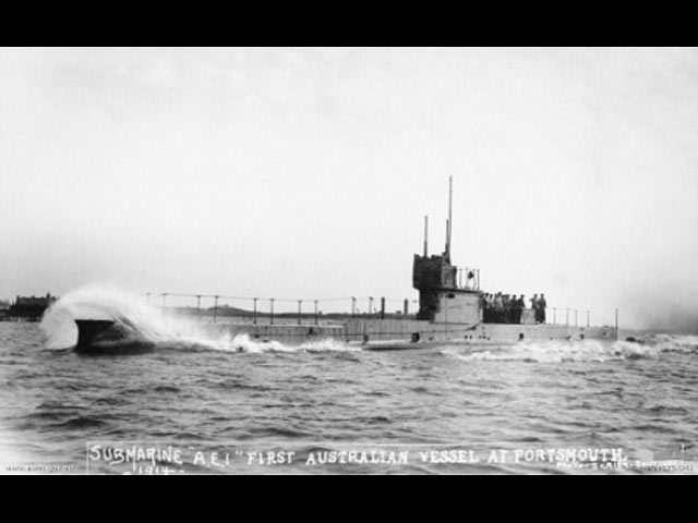 HMAS AE1 в 1914 году