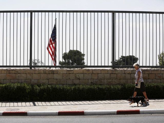 Около комплекса консульства США в Иерусалиме