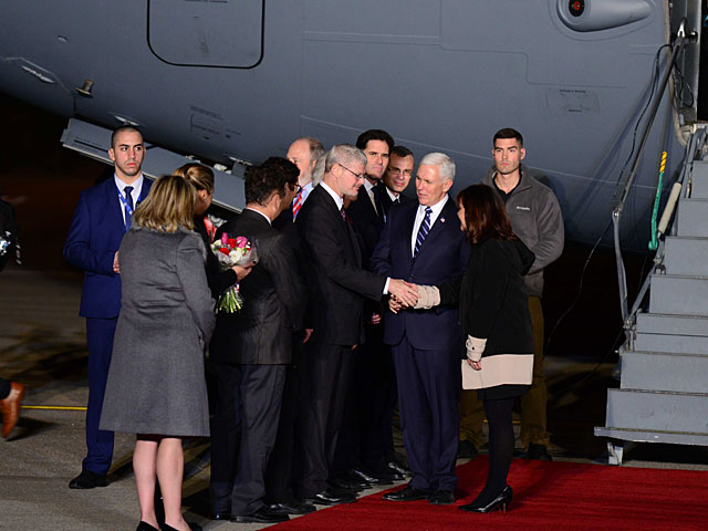 Вице-президент США Майкл Пенс прибыл в Израиль  
