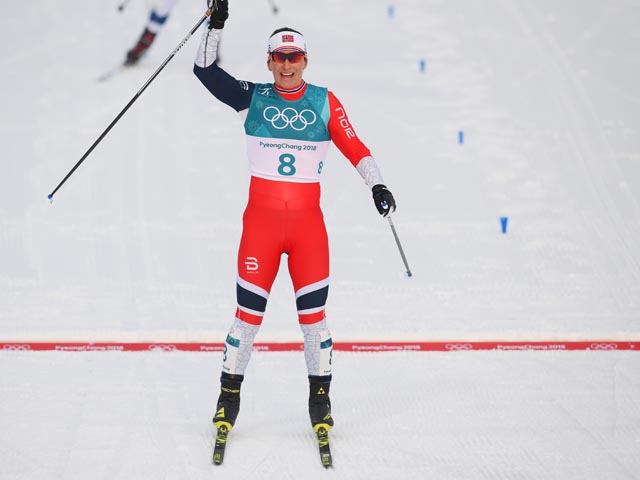 Олимпиада. Марит Бьорген завоевала серебряную медаль и установила рекорд