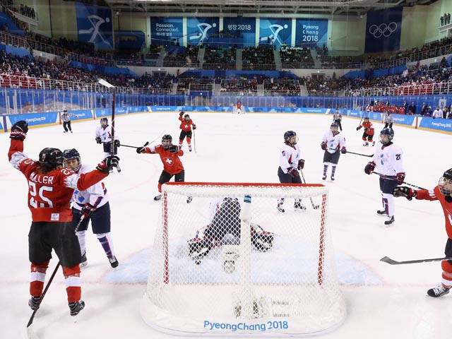 Хоккей. Швейцарки разгромили объединенную сборную Кореи