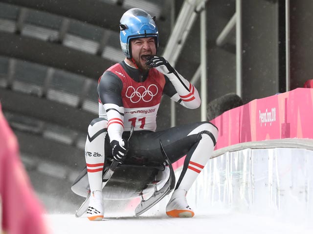 Санный спорт: олимпийским чемпионом стал австриец Давид Гляйшер