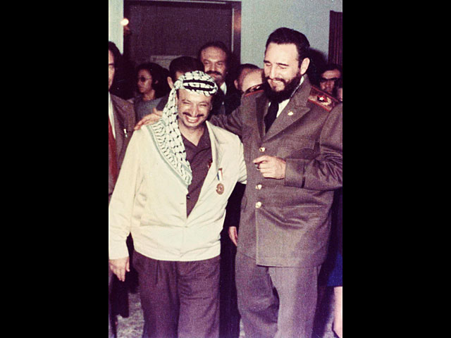 Ясер Арафат с Фиделем Кастро 