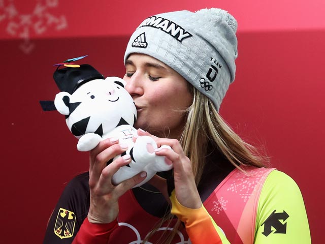 Олимпийской чемпионка стала немецкая саночница Натали Гайзенбергер
