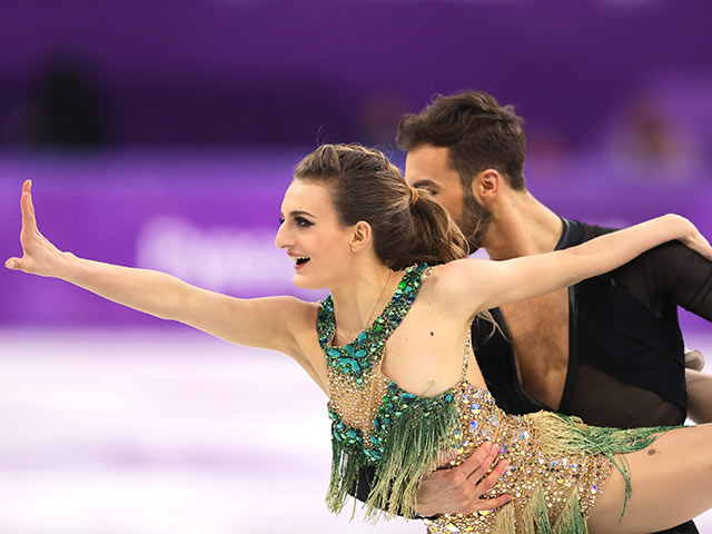 Габриэлла Пападакис и Гийом Сизерон на Олимпийских играх. 19 февраля 2018 года