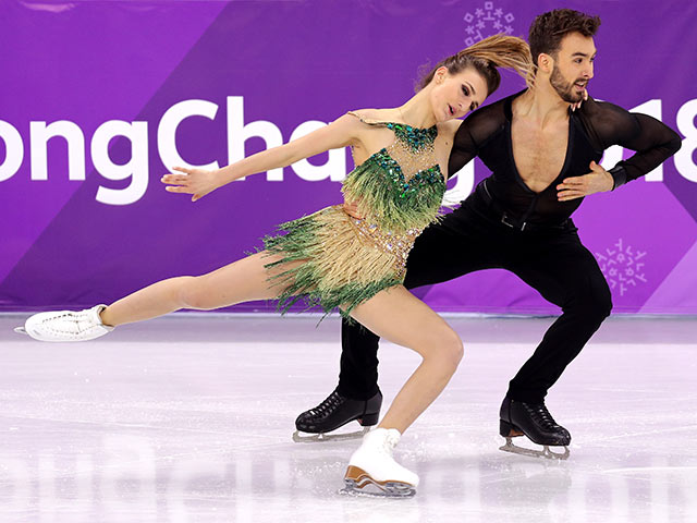 Габриэлла Пападакис и Гийом Сизерон на Олимпийских играх. 19 февраля 2018 года