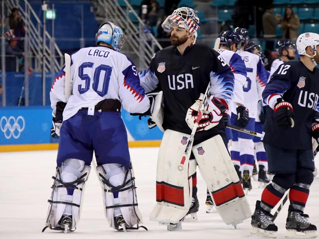 Хоккей. Американцы разгромили словаков и в четвертьфинале сыграют с чехами