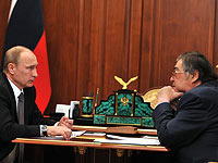 Владимир Путин и Аман Тулеев