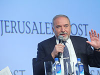 Министр обороны Авигдор Либерман на конференции "The Jerusalem Post" в Нью-Йорке
