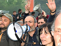 В Армении началась объявленная лидером оппозиции Николом Пашиняном всеобщая акция гражданского неповиновения