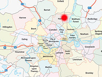На карте Лондона отмечен район Бяла Шуль, около синагоги "ХАБАД Любавич" в Стэмфорд-Хилле