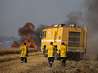 Возле границы с сектором Газы бушуют пожары  