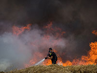 Около северной границы Газы вследствие запуска "горящего змея" возник еще один пожар