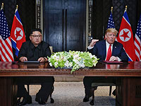 Ким Чен Ын и Дональд Трамп. Сингапур, 12 июня 2018 года      