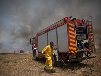 Управление тылом призывает резервистов для тушения пожаров на границе с Газой