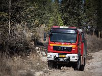 Пожар в Кирьят-Арбе, опасность распространения огня