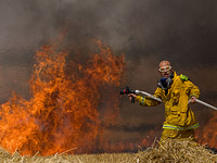 В Шаар а-Негев возник еще один пожар в результате падения горящего воздушного змея