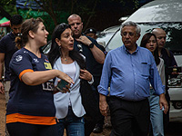 Посол Израиля в Таиланде Меир Шломо на месте, где проводится спасательная операция. 7 июля 2018 г.