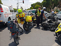   ДТП в южном Тель-Авиве, тяжело травмирован мотоциклист