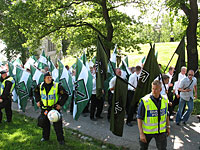 В центре Стокгольма прошла демонстрация неонацистов