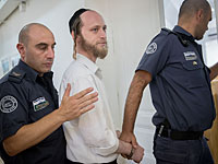 Один из задержанных в мировой суде в Иерусалиме, 4 сентября 2018 года
