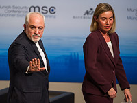 Глава МИД Ирана Джавад Зариф и комиссар Европейского союза по иностранным делам Федерика Могерини