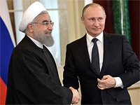 Президент Ирана Хасан Роухани и президент России Владимир Путин